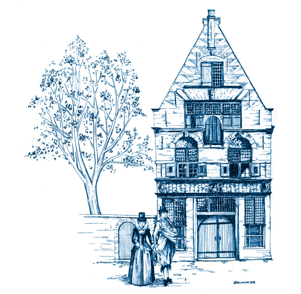 Federzeichnung Alte Münze