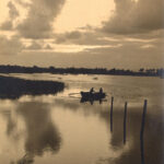 Abendstimmung auf der Eider, um 1970, Foto: Max Michaelsen